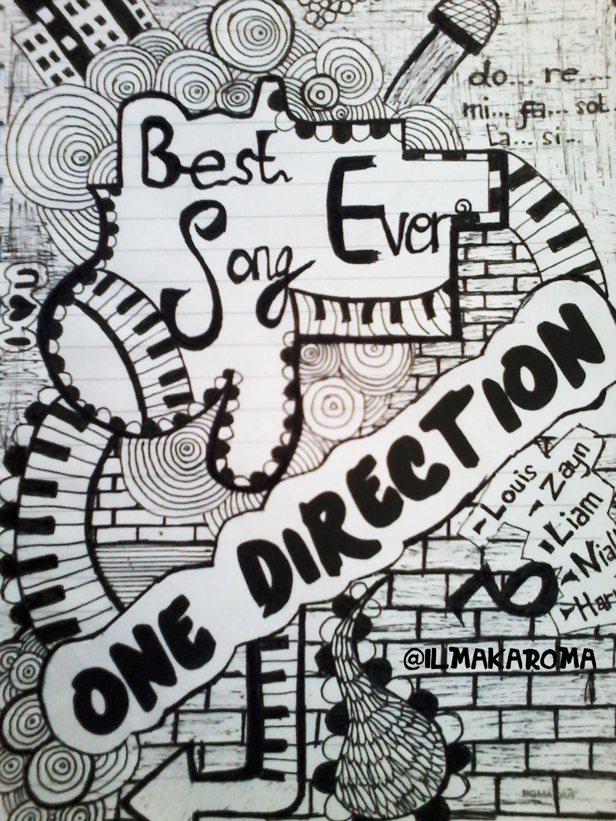 Best Song Ever One Direction Doodle Ilmaka
